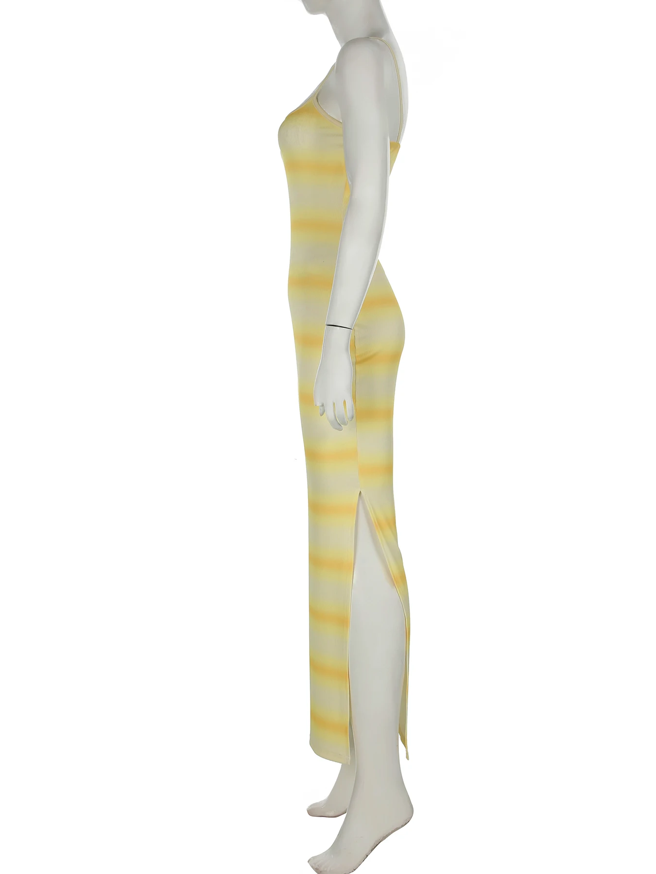 IAMSURE праздничное облегающее платье контрастных цветов с разрезом пляжный стиль