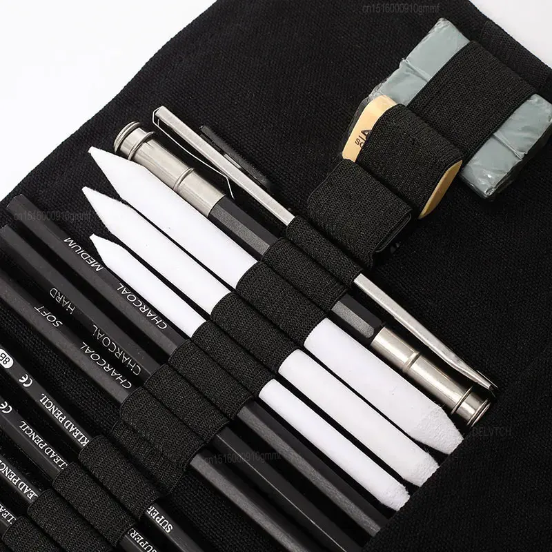 24 шт. Набор для творчества с органайзером модель 2H-8B карандаш мягкий Средний