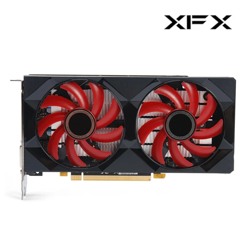 XFX RX 550 560 2 ГБ 4 видеокарты AMD Radeo GDDR5 бит HDMI DVI DP поддержка Intel десктопный процессор