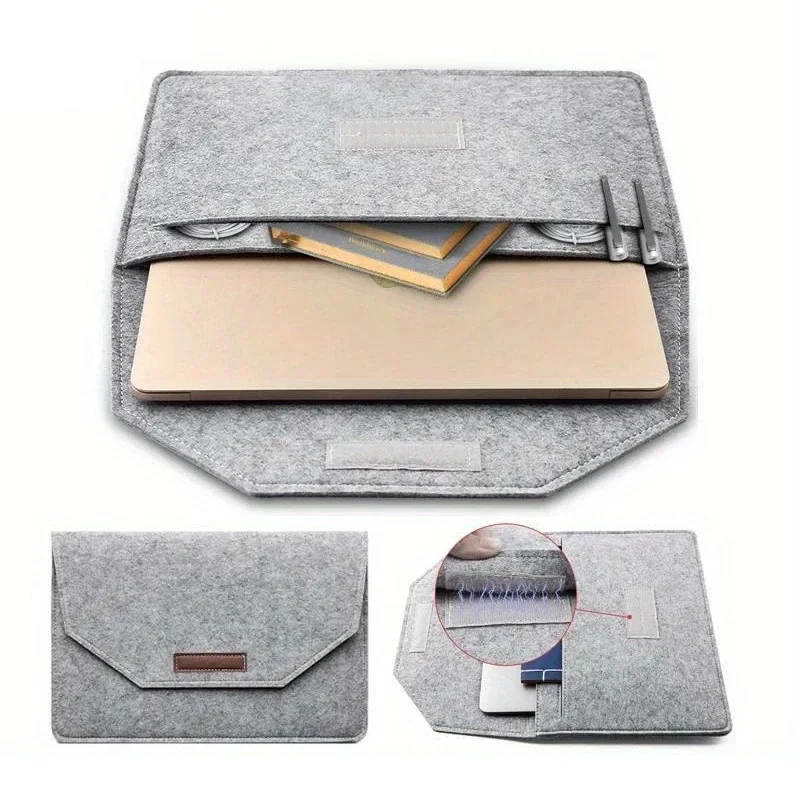Фото Чехол-сумка для ноутбука Funda Macbook Air 13 13.6 15.3 2022 года 2023 M1 M2 M3 Pro 14.2 16 дюймов, сумка для ноутбука 15 6 дюймов Huawei Matebook D14 D15 №1