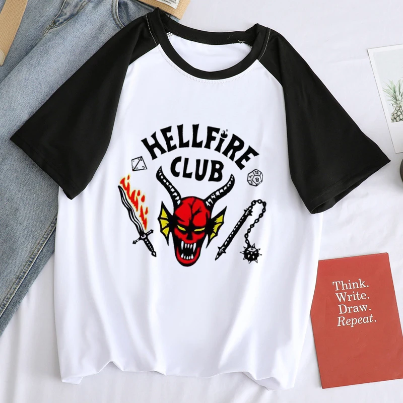

Лидер продаж 2022, Мужская футболка Эдди мунсон, Клубная футболка Hellfire, одежда, мужская футболка с перевернутым верхом, футболки