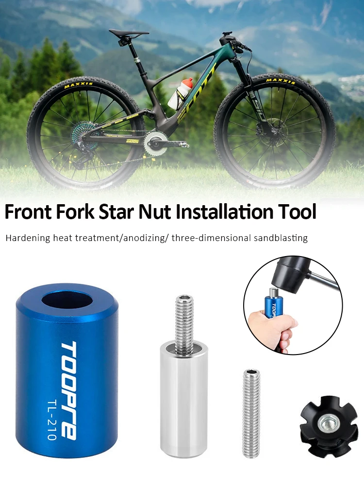 

MTB Bike Headset Tool Bicycle Front Fork Star Nut Installation Tool Sun Flower Driving Repair Tool Cycling Accessories 47*32mm