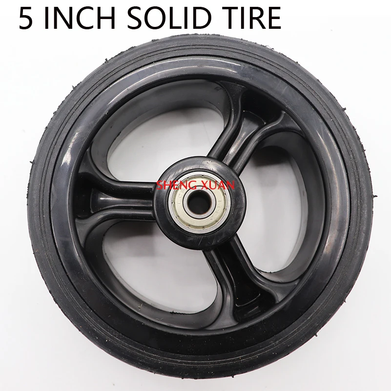 

5 inch solid tires with plastic rims for mini electric scooter accessories