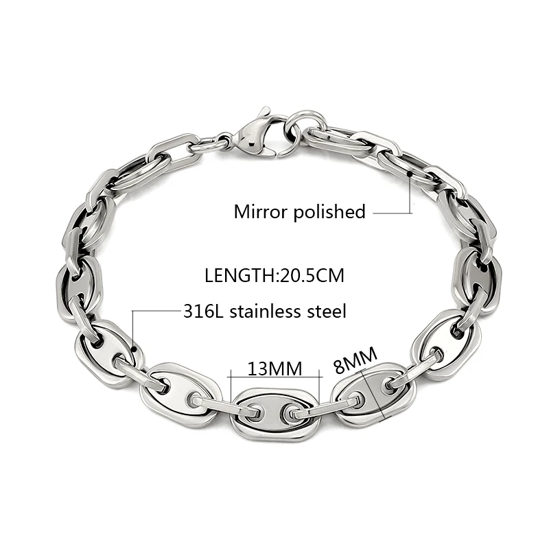 Серебряный золотой цвет Женский массивный браслет ожерелье ювелирный набор панк