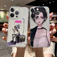 nana osaki anime phone case for iphone 11 12 13 pro max x xr xsmax x 6s 8 7 plus 13mini cute clear shockproof soft tpu cover