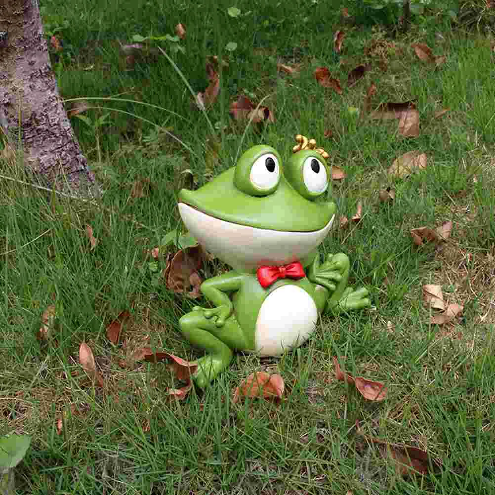 

Outdoor Key Holder Safe Fake Frog Spare House Key Case Garden Key Keeper Box