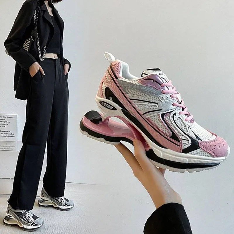 

2022 Women's Sneakers Shoes Daddy's Spring Shoes High Retro Worn High Ankle Boots New In Casual Sports Paris Shoes For Women