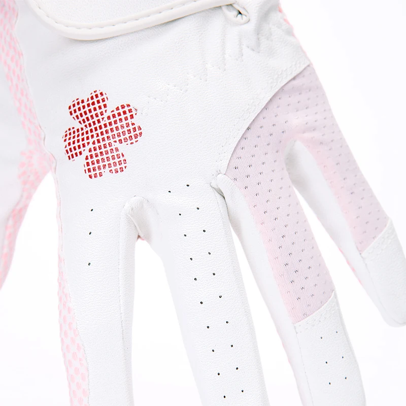 The new golf gloves lady antiskid white fingerless gloves