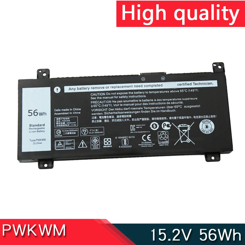 НОВЫЙ аккумулятор для ноутбука PWKWM 15 2 В 56 Втч Dell Inspiron 14 7000 7466 7467 P78G