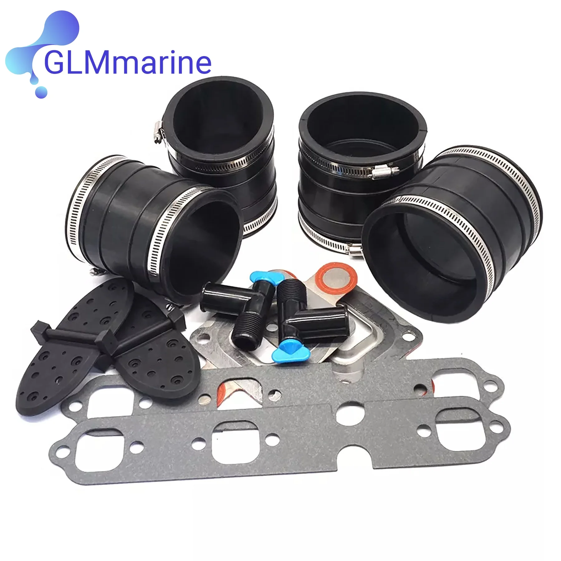 Комплект впускного выпускного коллектора 4 "для MerCruiser GM V6 864549A02 807166A1 99757