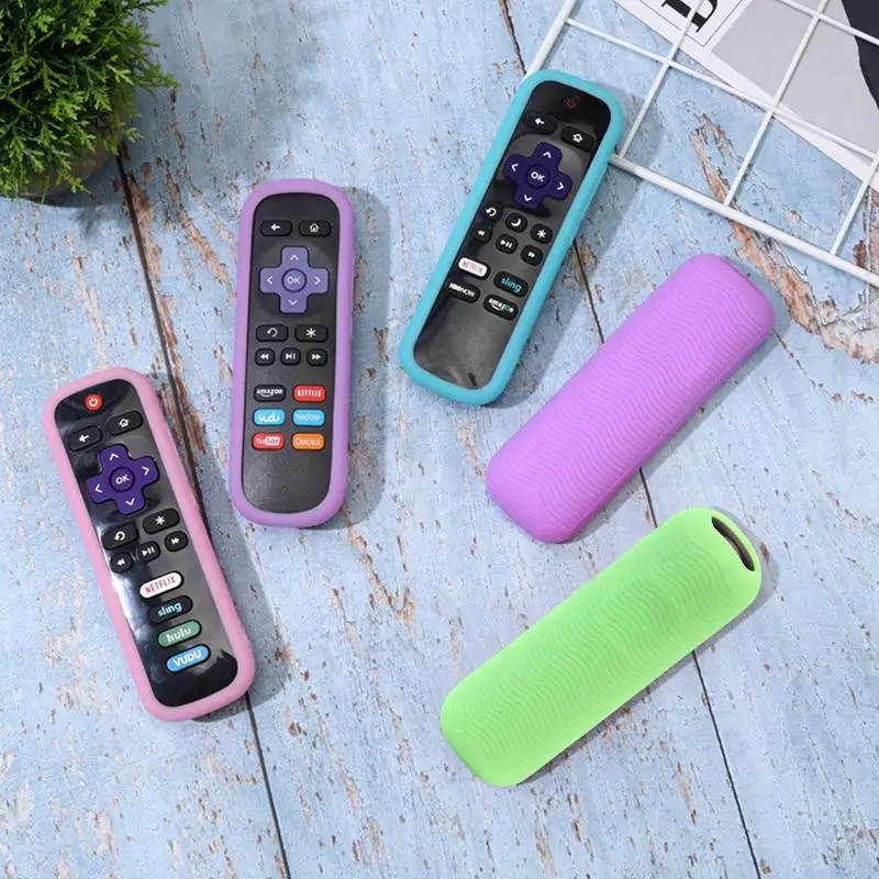 Силиконовый ударопрочный чехол для пульта дистанционного управления TCL Rokus TV диагональю 3600R