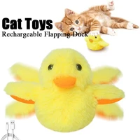 cat toys moving flapping ducks plush toys electric duck for indoor cats interactive toys training playing chewing