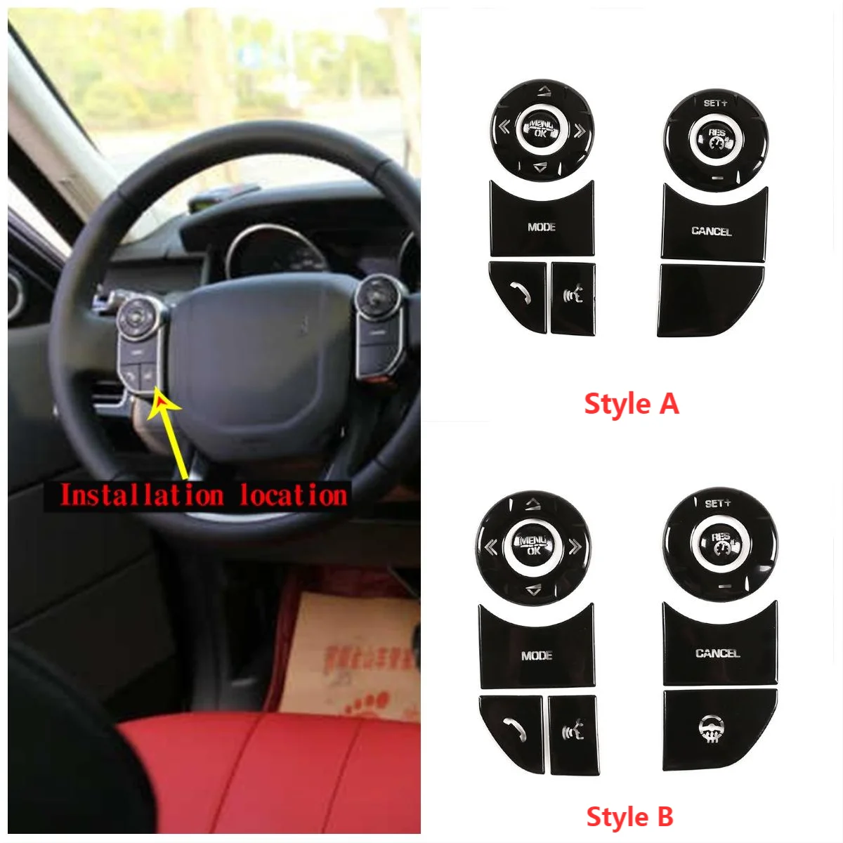 

Стикер на руль автомобиля для Land Rover Discovery 5 Range Rover Sport Vogue, защитный патч, аксессуары для интерьера автомобиля g