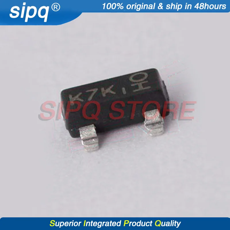 150 шт./партия 2N7002K-7 2N7002K маркировка: K7K 100% новый и оригинальный Trans MOSFET N-CH 60V 0.38A 3-контактный SOT-23 T/R