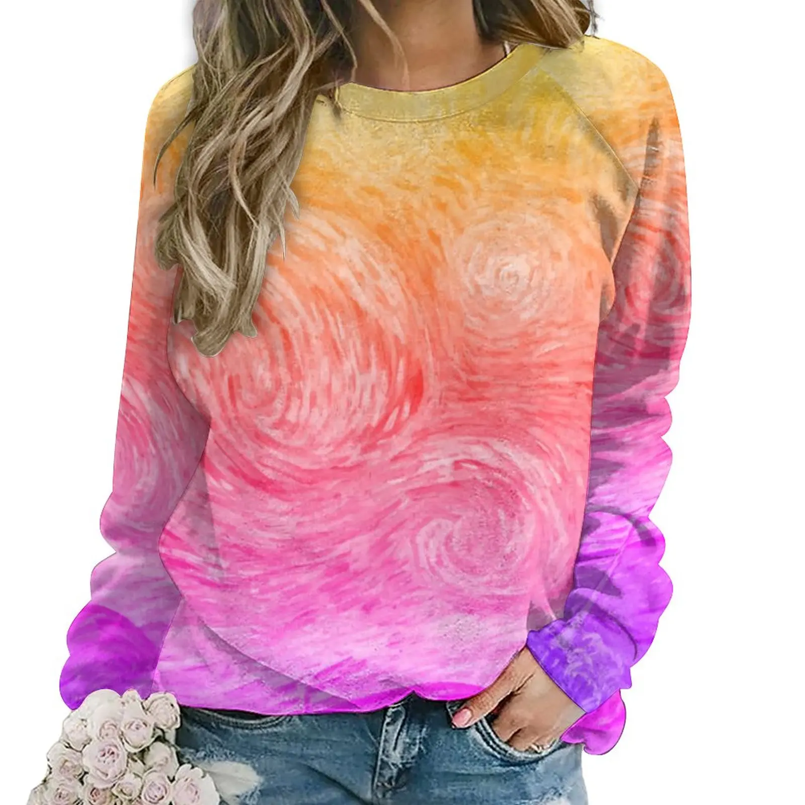 

Женская Классическая Толстовка с длинным рукавом, Винсент Ван Гог