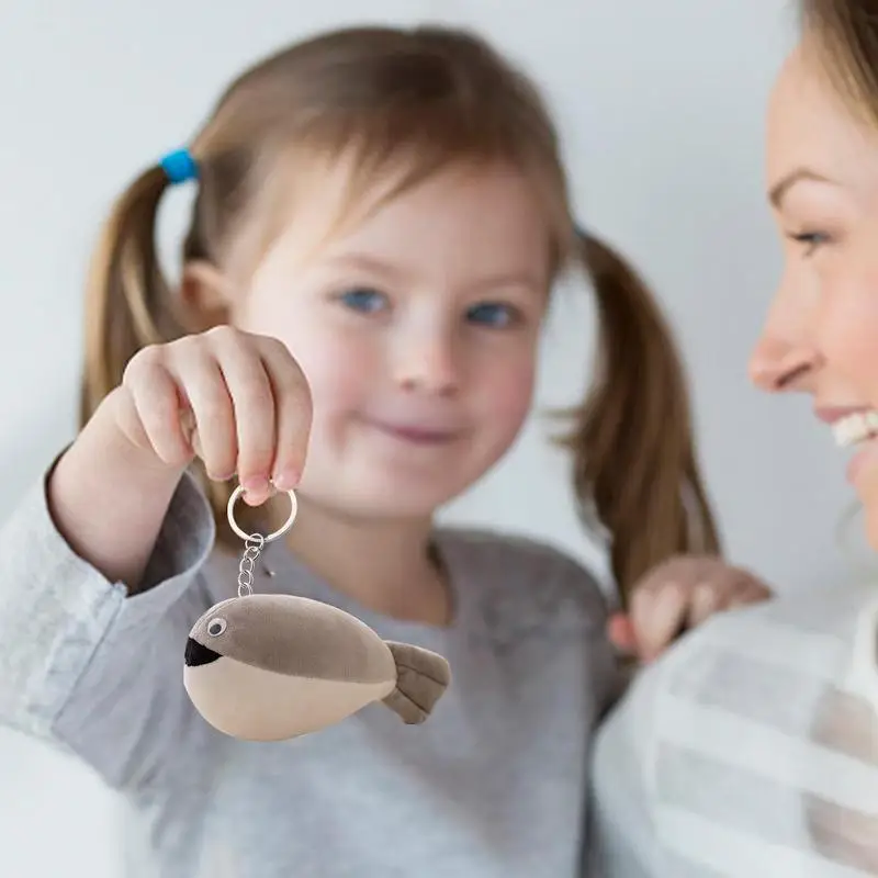 Симпатичный брелок с рыбками плюшевый для ключей мягкий в виде морской звезды