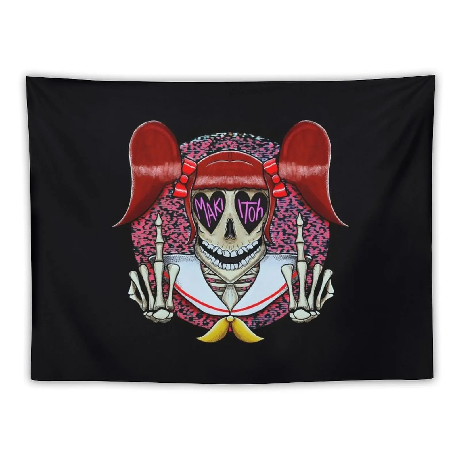 Поважайте Маки Итох Классический гобелен Декор комнаты Эстетическое