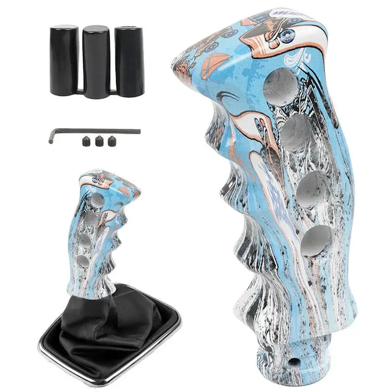 

Ручка переключения передач, рукоятка ножа с 4 отверстиями, полимерные винты граффити, адаптер, аксессуары для интерьера, эргономичные грузо...