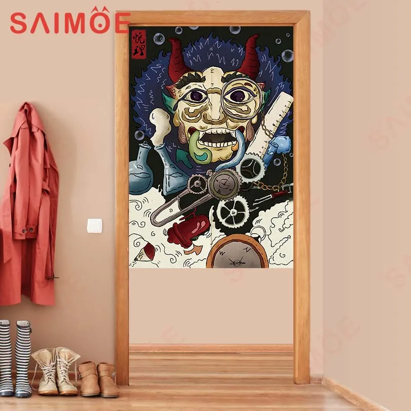 Занавеска из цветной ткани занавеска полуполиэстера для кухни суши горячего