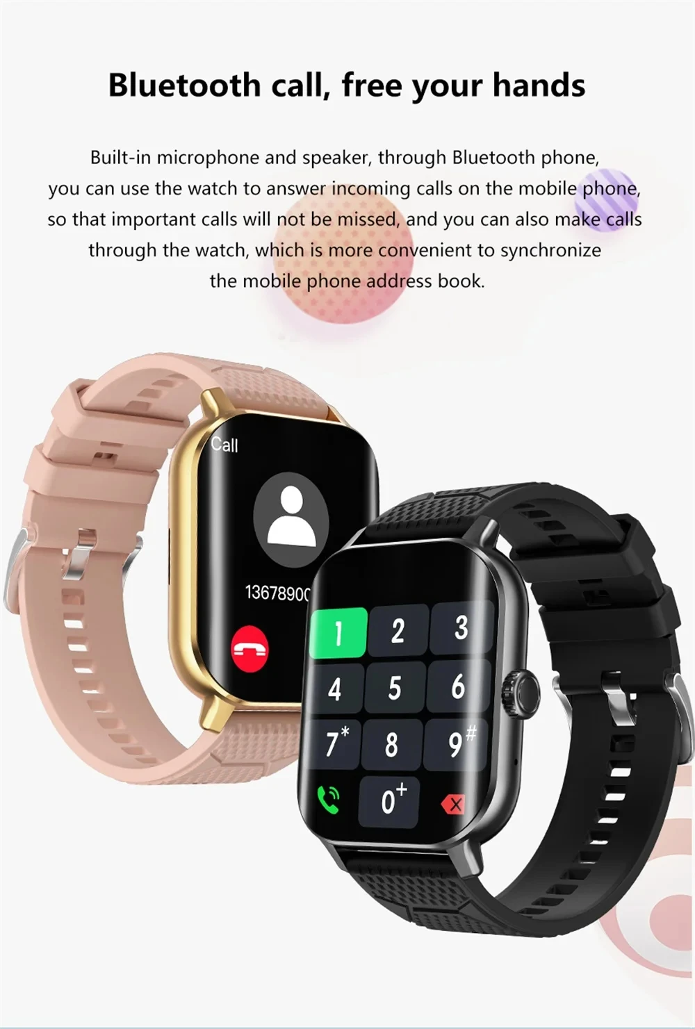 Smartch спортивные умные часы синие