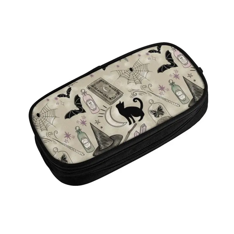 Пеналы с рисунком ведьмы кошки для мальчиков и девочек большая емкость футляр