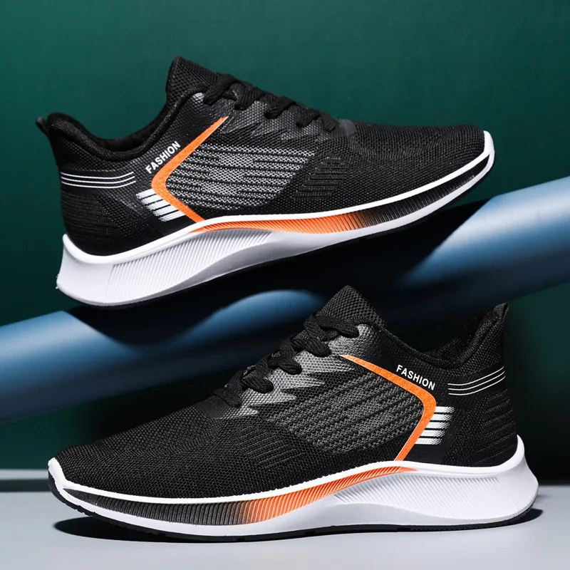 

Новинка осени 2023, мужская обувь, дышащие кроссовки для бега на шнуровке, трендовая универсальная повседневная спортивная обувь