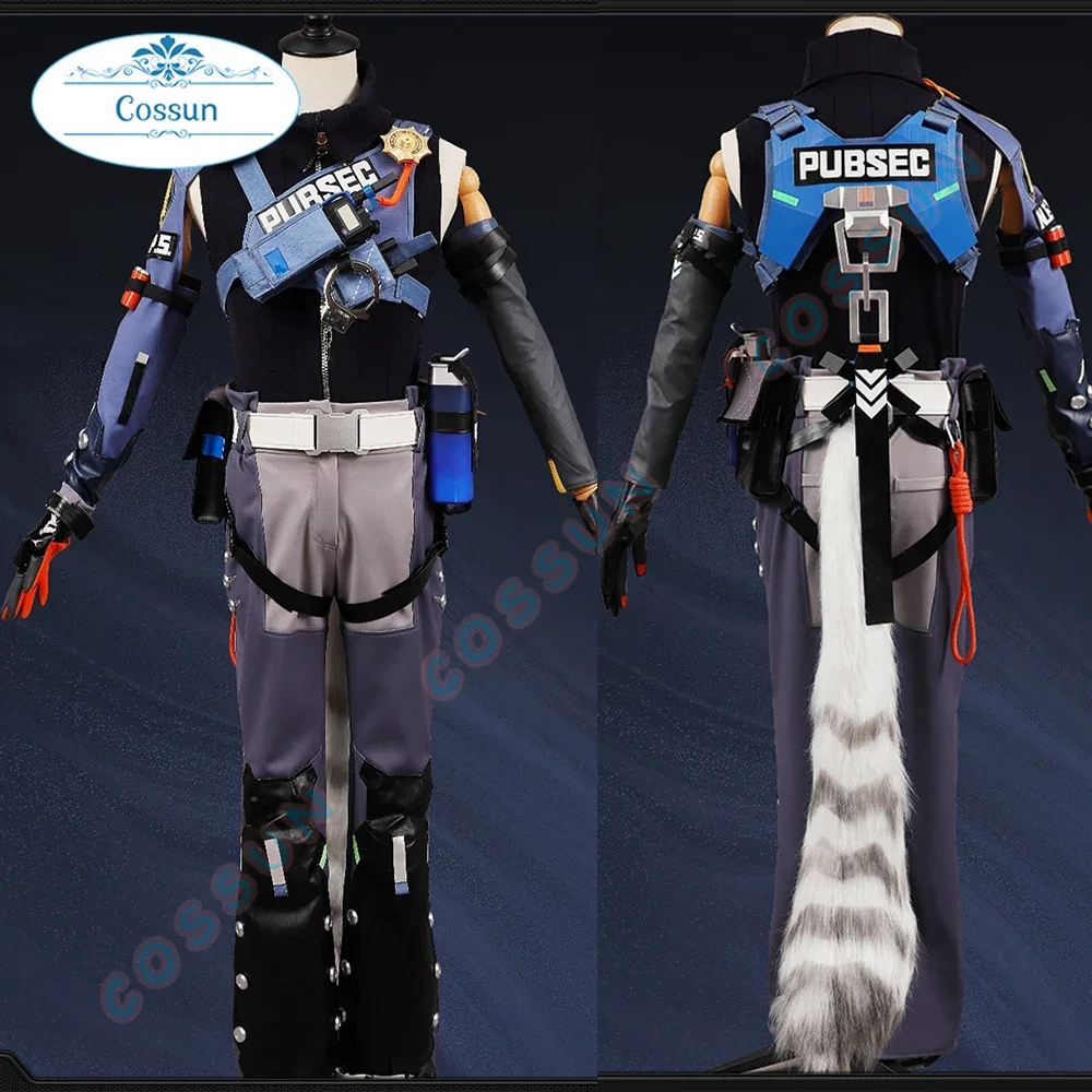 Zenless Zone Zero Seth Lowell Косплей Костюм Хвост Игровая Униформа Головные Уборы Реквизит