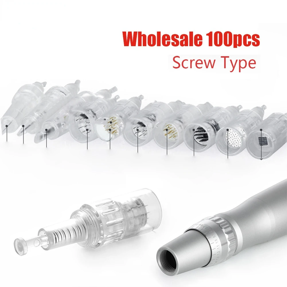 

Картридж для татуировок с винтовым отверстием, 100 шт.