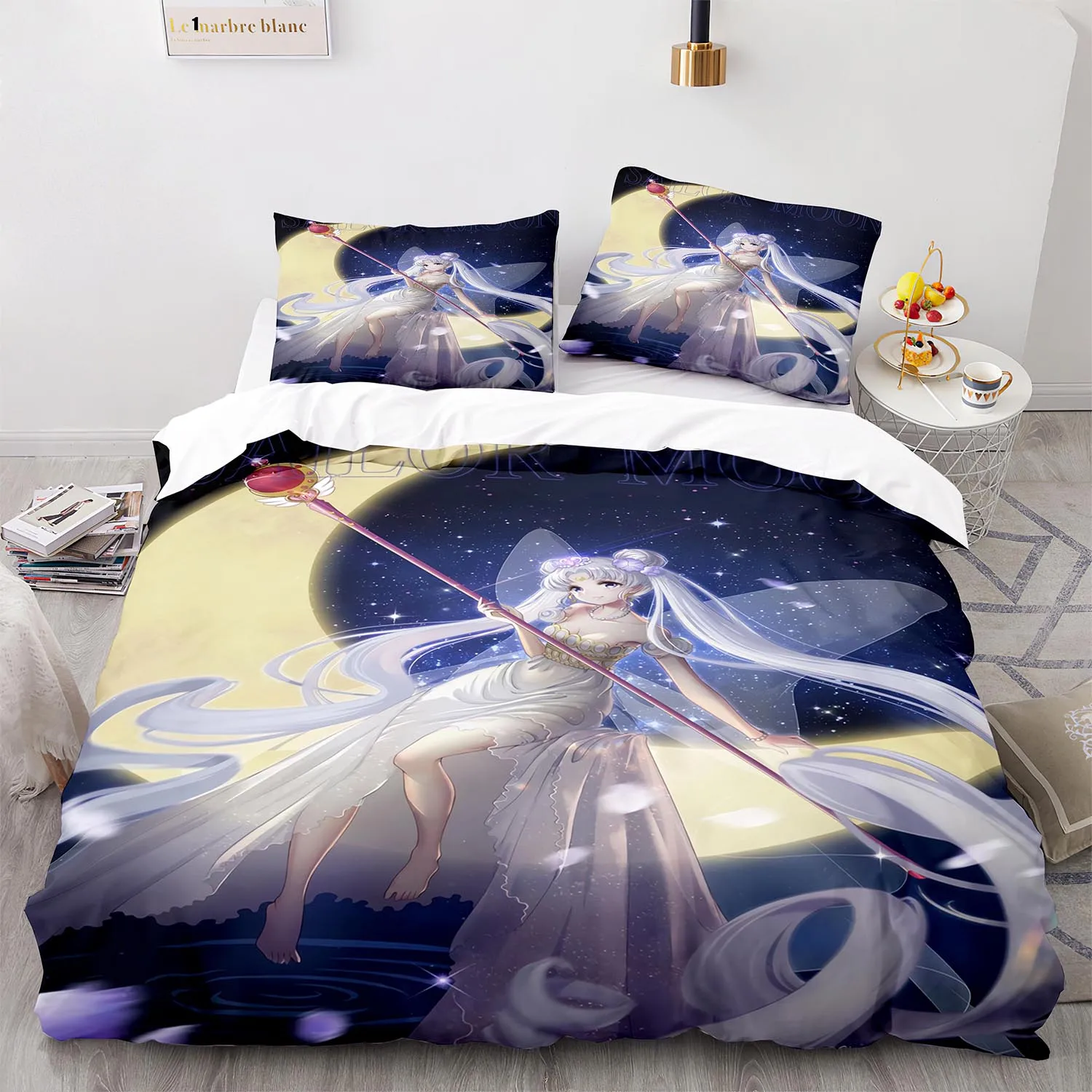 

Sailor Girls Bedding Set Kids Quilt Cover Cartoon 3D Printed Children Bedroom Single Doule King Duvet Cover