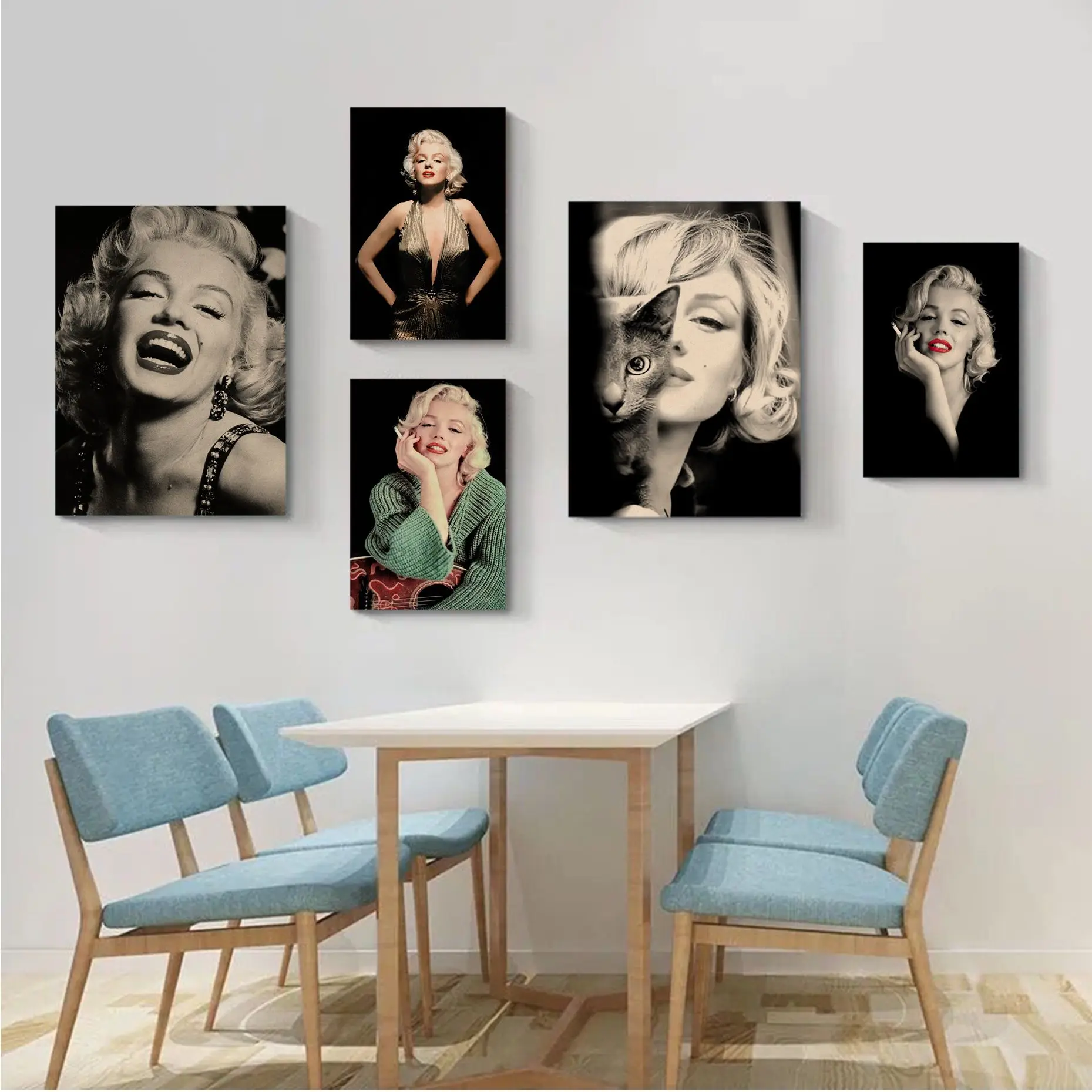 

Star Marilyn Monroe Retro Kraft Paper Poster Vintage Room Home Bar Cafe Decor Room Wall Decor