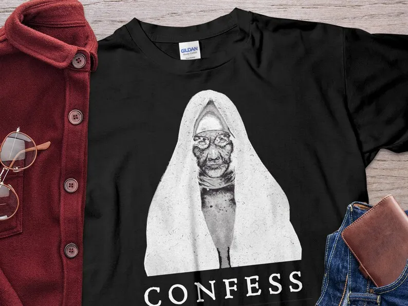 Футболка унисекс с принтом ужасов 100% хлопок круглым вырезом