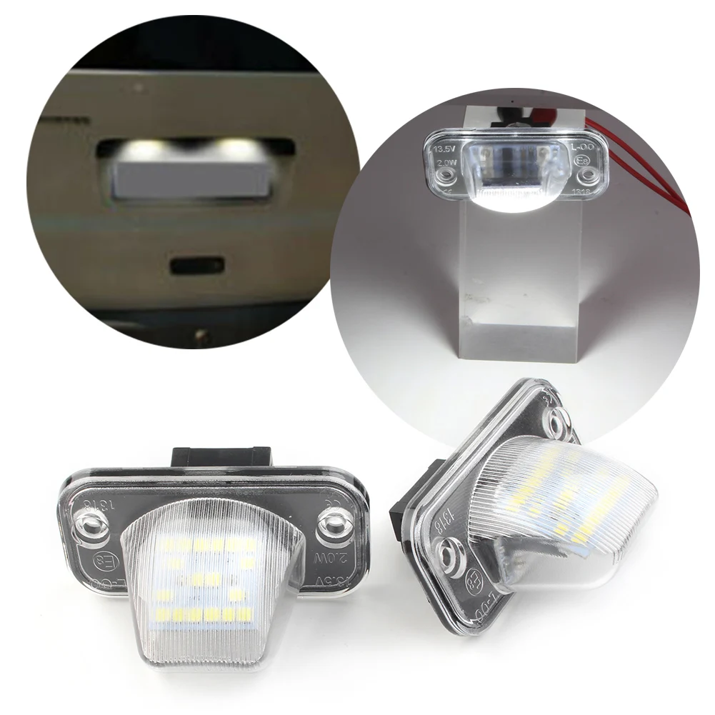 2 шт. бесплатная светодиодная подсветка номерного знака автомобильная лампа для
