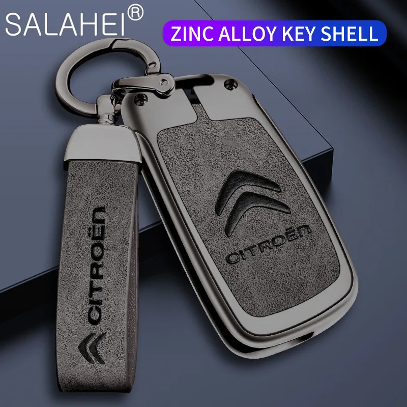 

Zinc Alloy Car Key Case Cover Holder Key Bag Shell Protector Fob For Citroen C1 C2 C3 C4 C5 XSARA PICA Keychain Auto Accessories