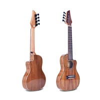 mini acoustic wood strings instruments country beginner guitalele ukuleles concert populele strap ukuleleler music instruments