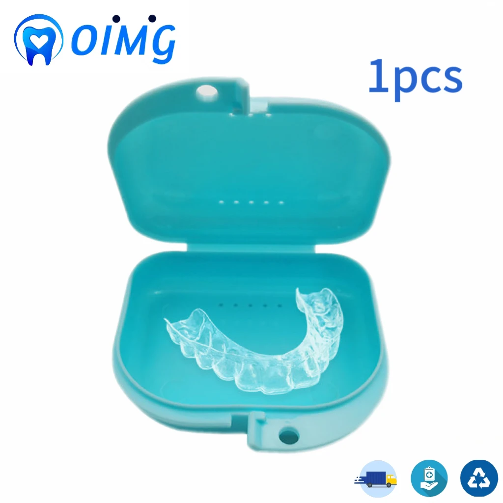 

1Pc Dental Plastic Denture Storage Box Teeth Container Fake Teeth Orthodontic Case Oral Care Tool Dental Materials
