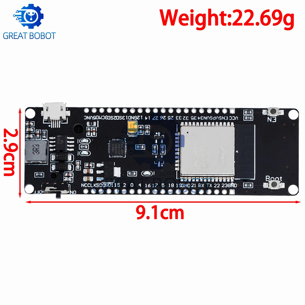 Фото BS для WEMOS WiFi и Bluetooth Аккумулятор Инструмент разработки ESP32 Аккумулятор ESP32 esp8266 ESP 32 ESP32 хороший №2