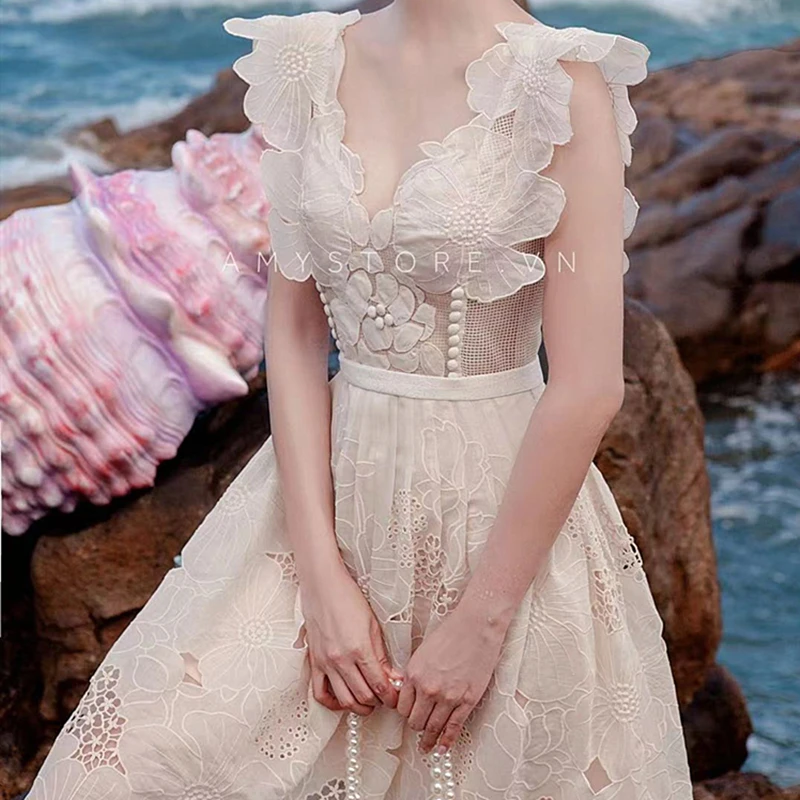 Женский Однотонный сарафан в стиле бохо элегантное пляжное платье без рукавов с