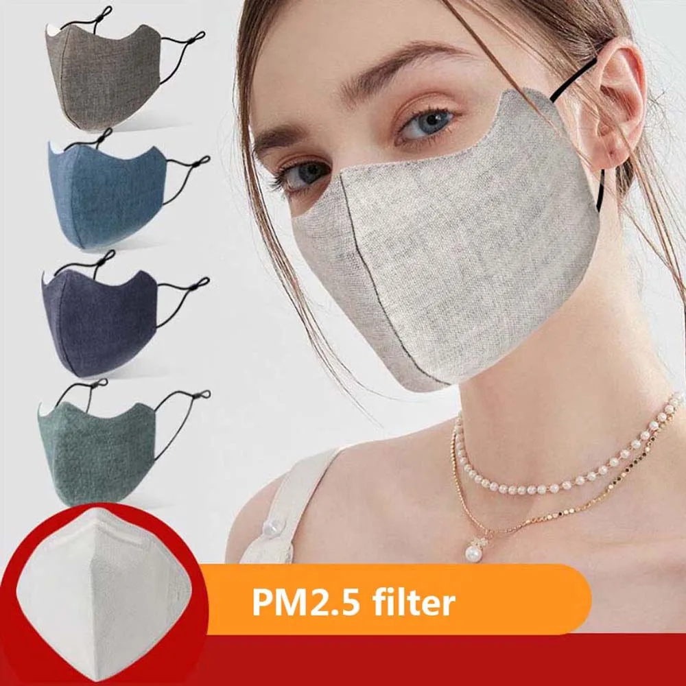 

Unisex PM2.5 filter Anti Haze Reusable Delicate Fabric Cloth Anti-Pollution Face Cover Face Mask Dust Mask Health Care