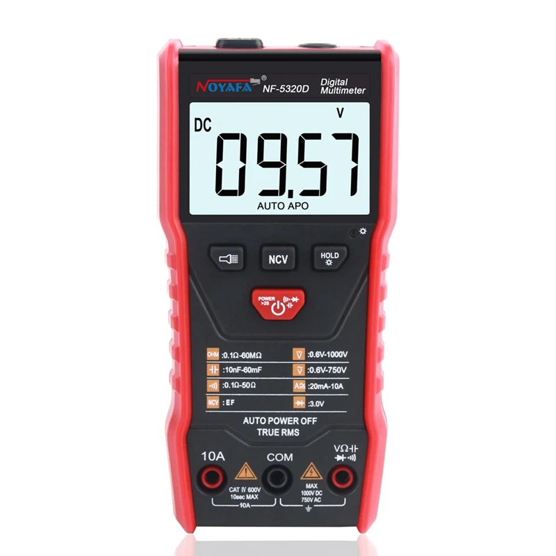 

Цифровой мультиметр Noyafa NF-5320D 600 в Ture RMS AC DC NCV умный тестер мультиметра Ом Емкость Гц измеритель напряжения