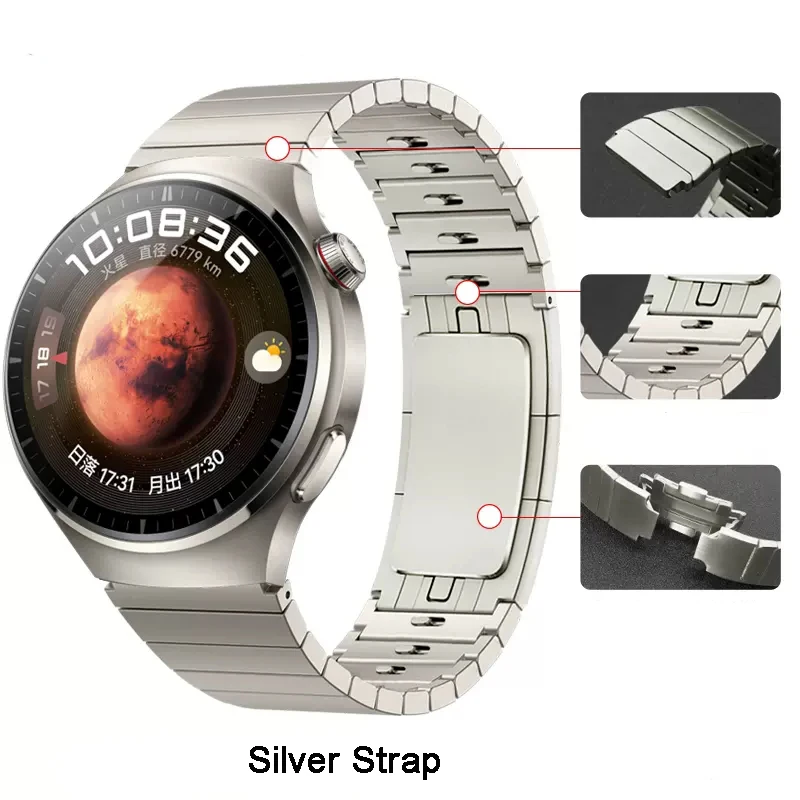 Stainless Steel Watchband Strap for Huawei Watch 4 /4Pro Replacement Bracelet for Huawei Watch 4 Pro Wristband Correa add Box
