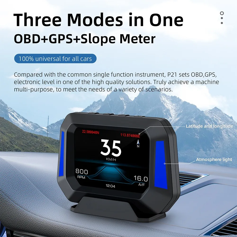 

Автомобильный цифровой GPS-датчик, измеритель скорости, предупреждение о скорости, миль/летучая мышь, автомобильные аксессуары, компьютерны...