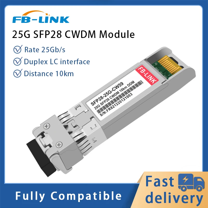 25G SFP28 CWDM 1270-1610 нм 10