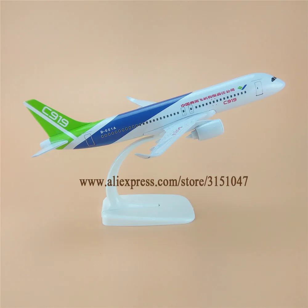 Модель самолета COMAC C919 из металлического сплава 20 см | Дом и сад