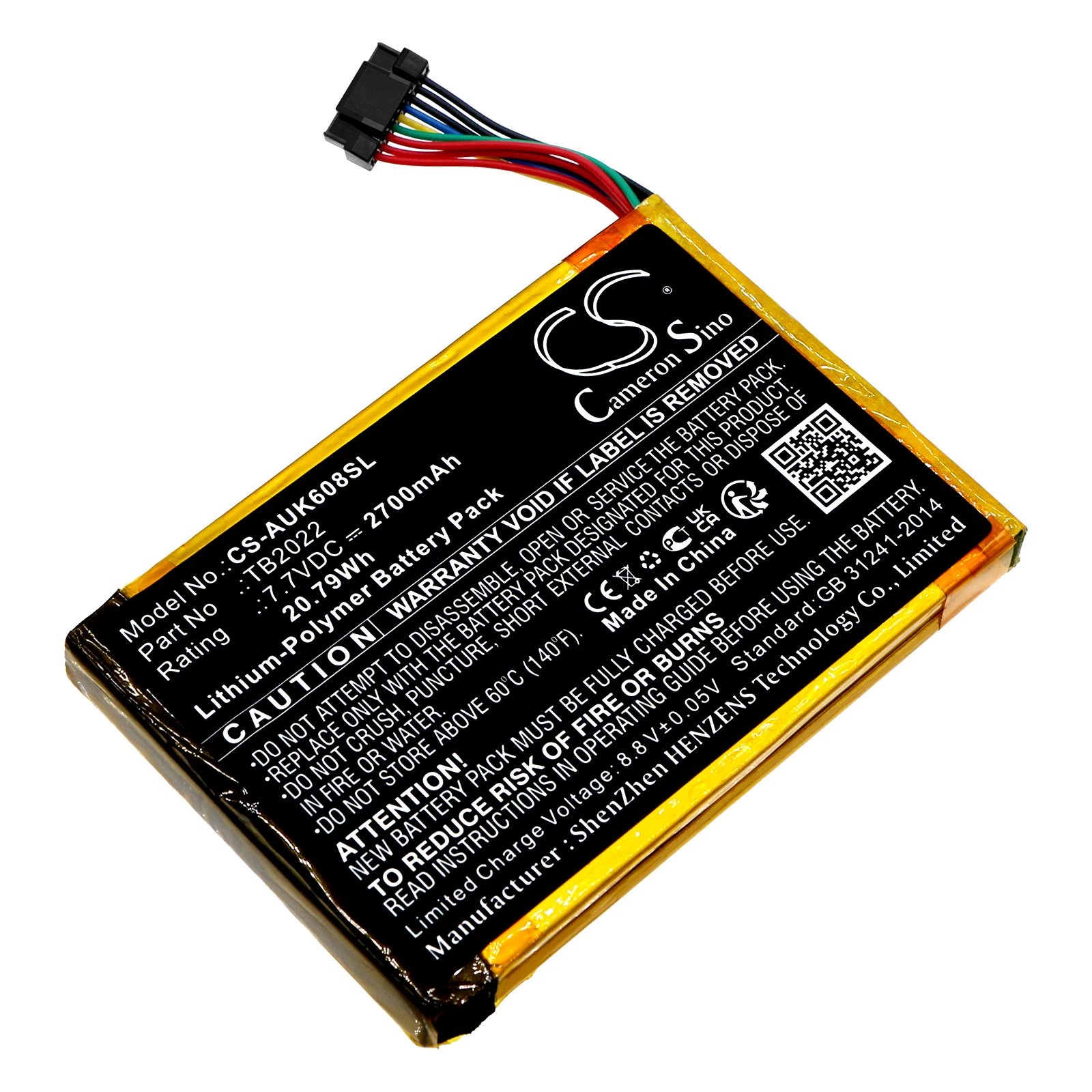Фото Сменный аккумулятор CS для диагностического сканера Autel MaxiBAS BT608 TB2022 2700 мАч / 20,79 Втч №1