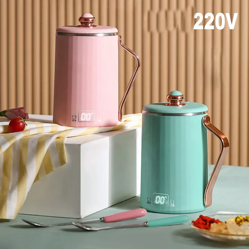 

NEW IN Kettle Portable Boiling Water Cup Thermo Pot Smart Kettle Multifunction Teapot Stew Cup for Travel 110/220V