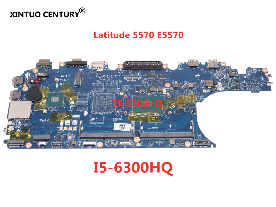

LA-C841P основная плата SR2FP для материнской платы DELL Latitude 5570 E5570 ADP90 I5-6300HQ CPU DDR4