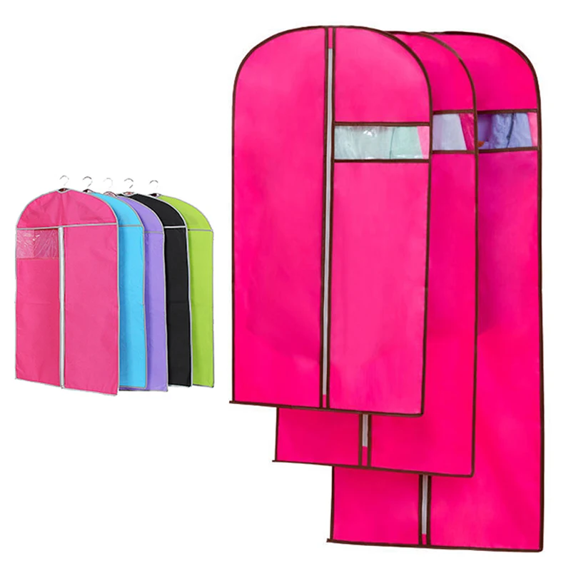 

1pc Dustproof Clothing Covers Waterproof Clothes Dust Cover Coat Suit Dress Protector Hanging Garment Bags Closet Organizer