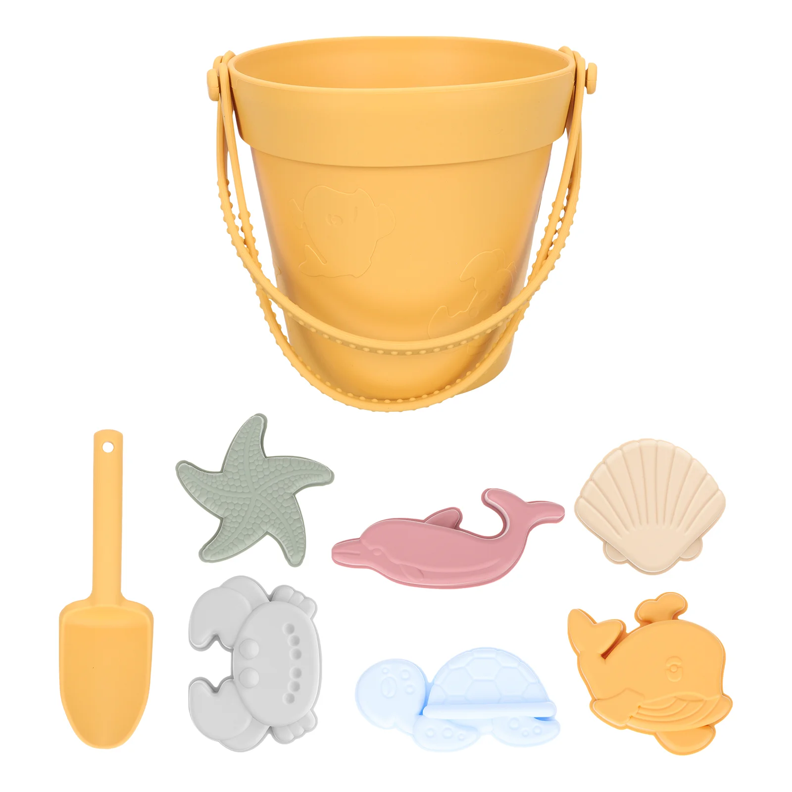 

1 комплект игрушечного песочного ведра, Мультяшные дизайнерские игрушки из песка для детей, летняя игрушка