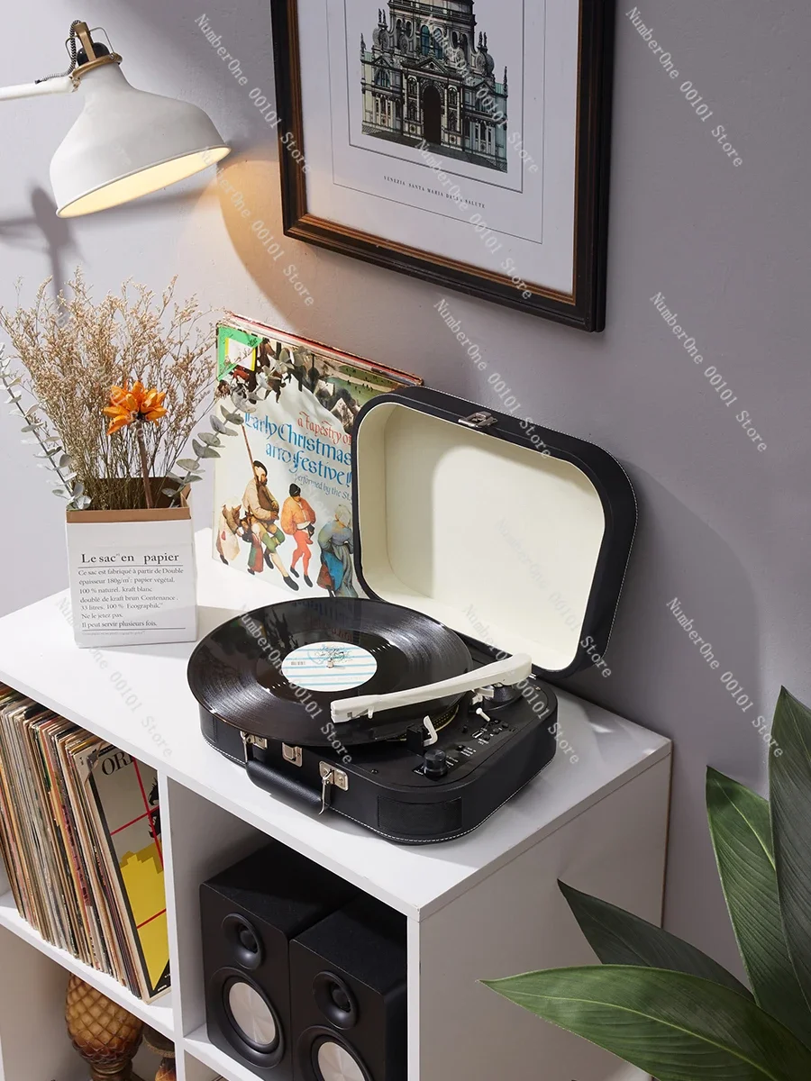 Bluetooth-проигрыватель виниловых пластинок в стиле ретро