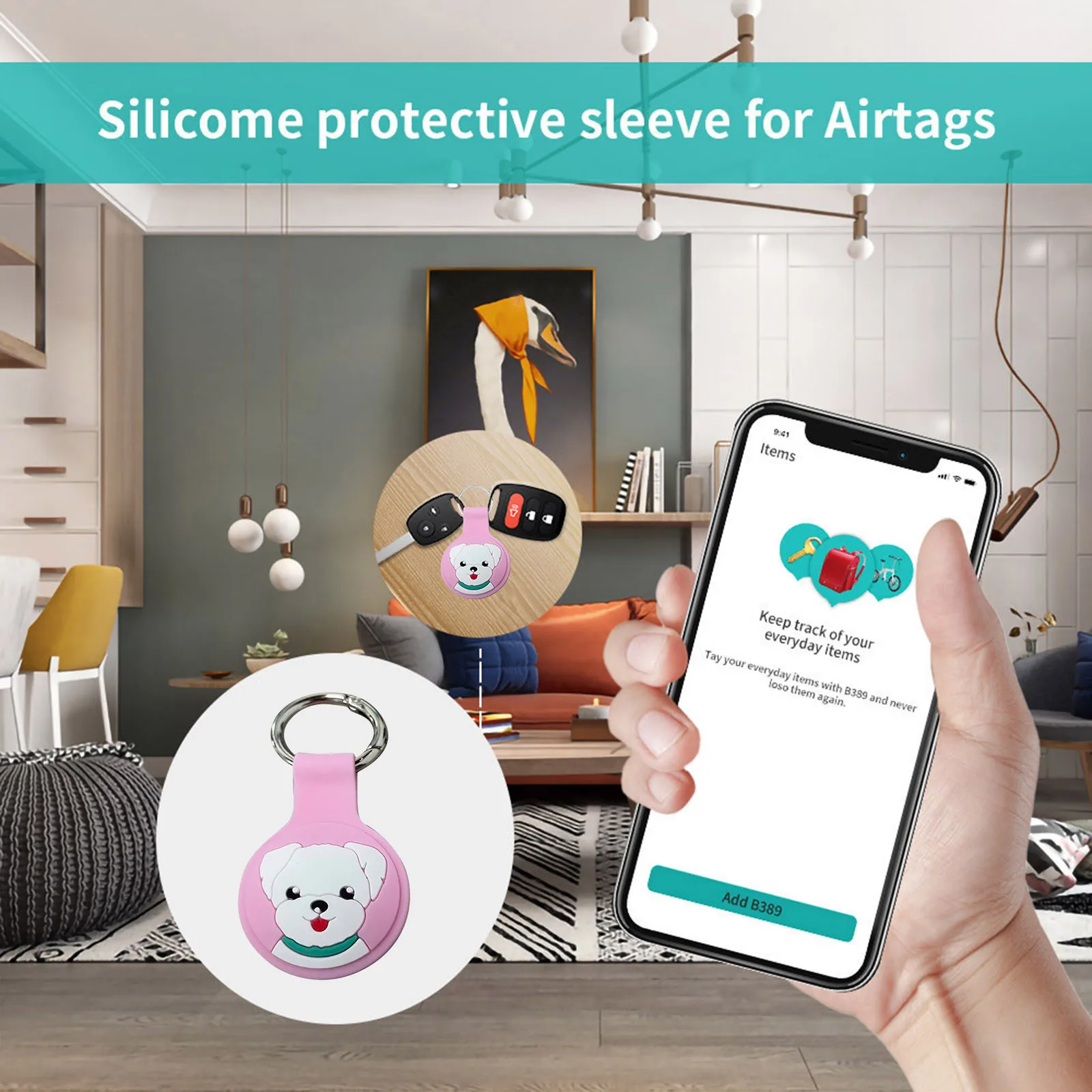 

Чехол с защитой от потери держатель для AirTag защитный чехол для ключа внешняя Совместимость с Ipad Pro 12.9 защита для экрана 5-го поколения